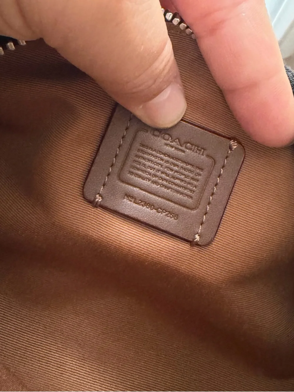 Coach Black Signature Denim Nolita Barrel Bag - Picture 6 of 6